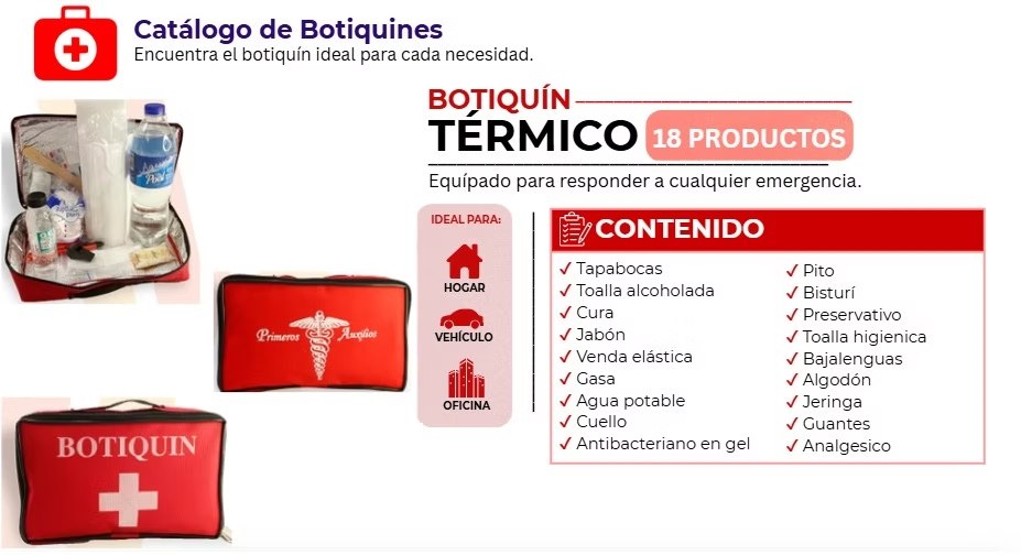 Botiquín térmico · 18 productos