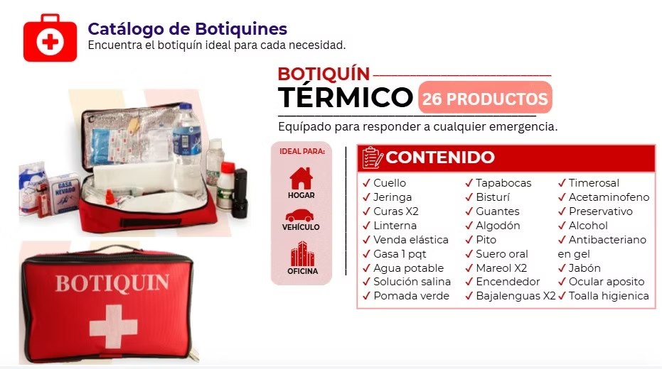 Botiquín térmico · 28 productos