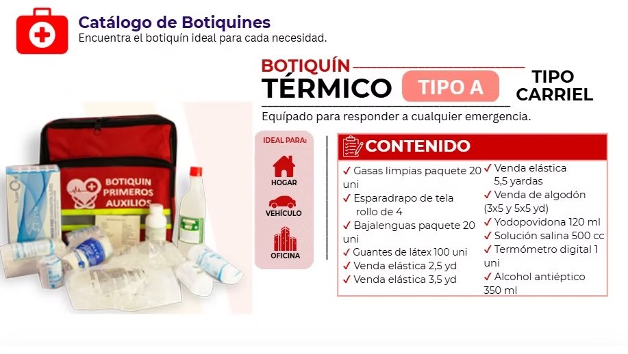 Botiquín térmico Tipo A · carriel