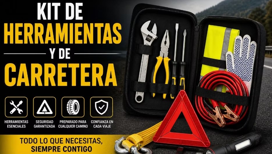 Kit de herramientas y carretera