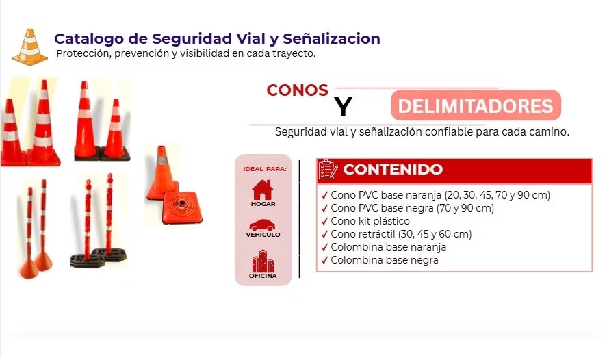 Conos y delimitadores