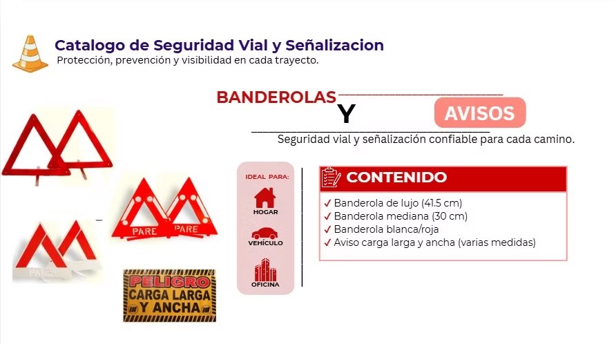 Banderolas y avisos